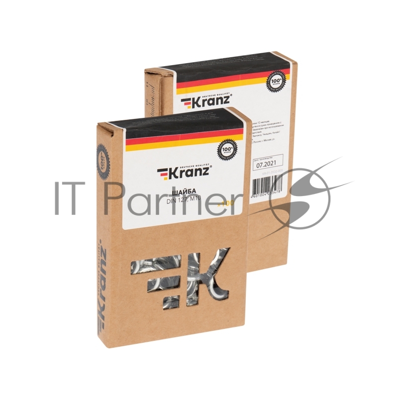 Шайба пружинная KRANZ DIN 127, M10, короб (100 шт./уп.)