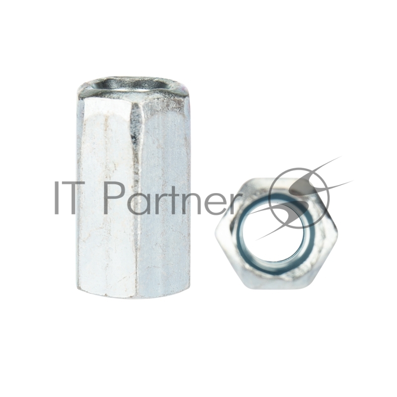 Гайка для шпильки KRANZ удлиненная М6, 1.0х10х18, короб (20 шт./уп.)