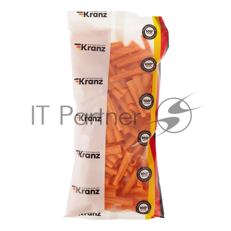 Дюбель универсальный KRANZ с бортиком, 8х52, пакет (200 шт./уп.)