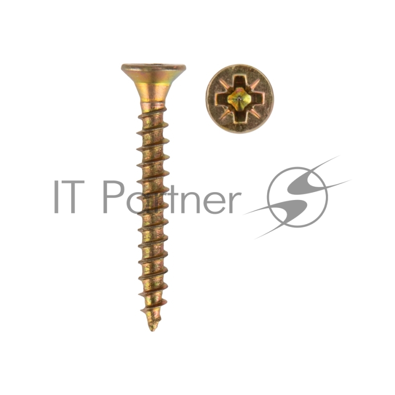 Саморез универсальный KRANZ 3х25, желтый цинк, короб (200 шт./уп.)