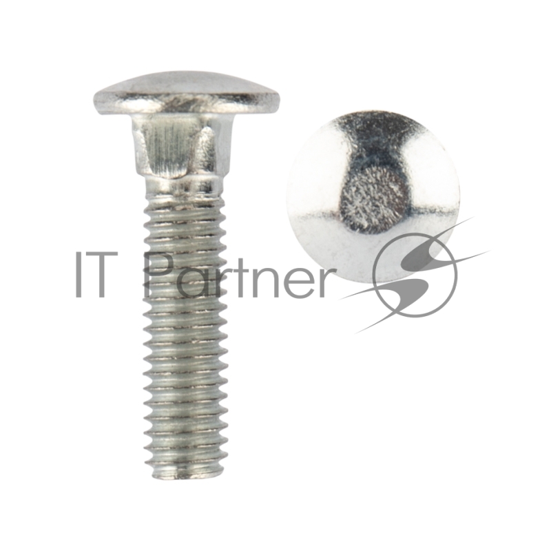 Болт мебельный KRANZ DIN 603, 6х25, короб (50 шт./уп.)