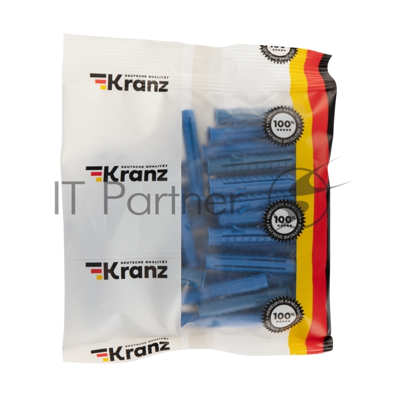 Дюбель распорный KRANZ 8х50, синий, пакет (50 шт./уп.)