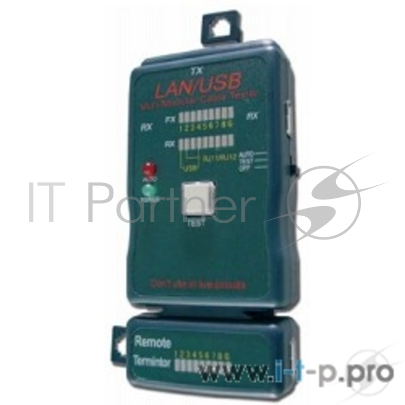 Средство тест. сетей Gembird NCT-2 для кабелей RJ-11/RJ-45/USB