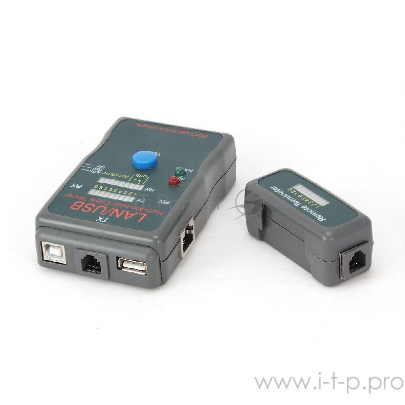 Средство тест. сетей Gembird NCT-2 для кабелей RJ-11/RJ-45/USB