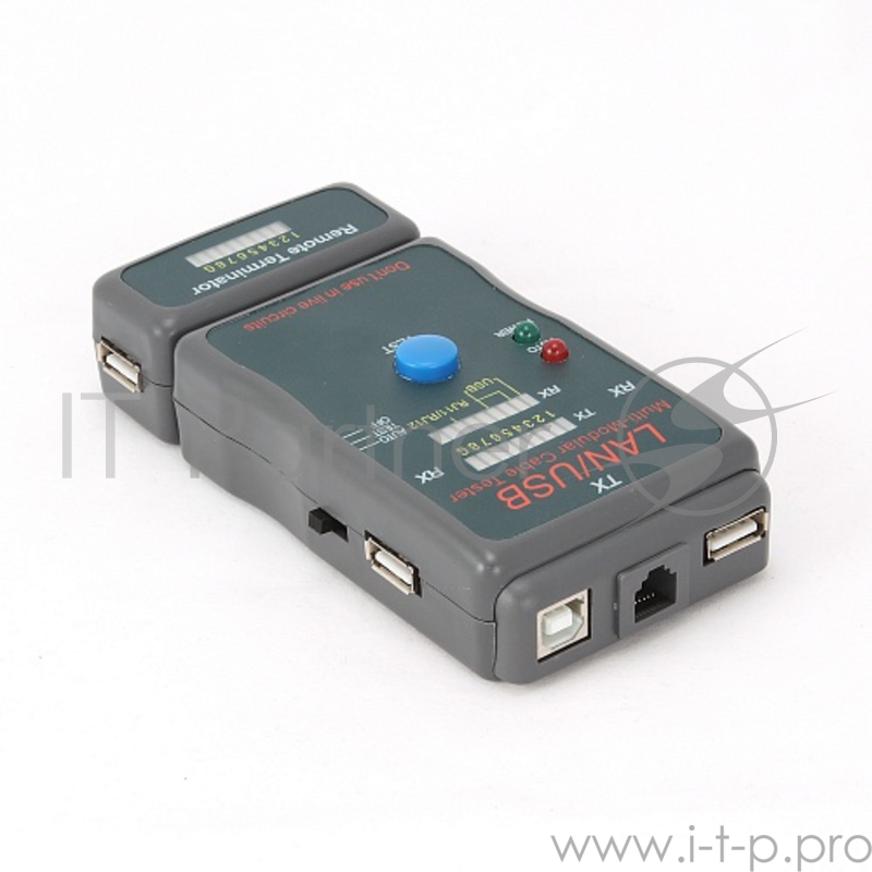 Средство тест. сетей Gembird NCT-2 для кабелей RJ-11/RJ-45/USB