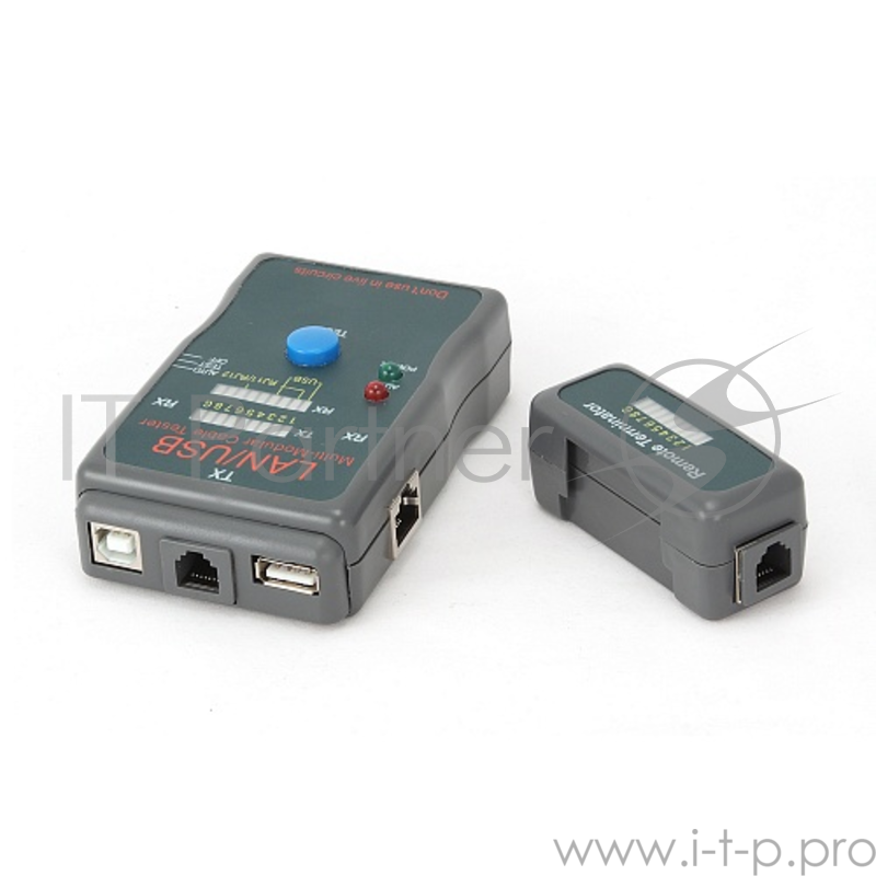 Средство тест. сетей Gembird NCT-2 для кабелей RJ-11/RJ-45/USB
