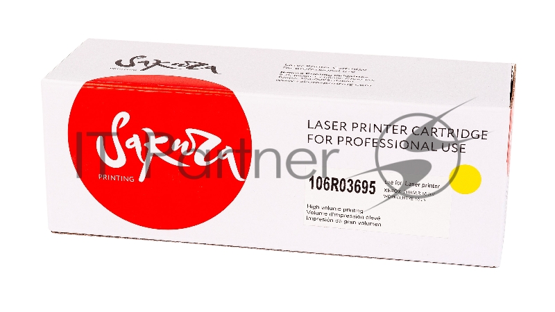 Картридж SAKURA 106R03695 для Xerox Phaser 6510, WC 6515, желтый, 4300 к.