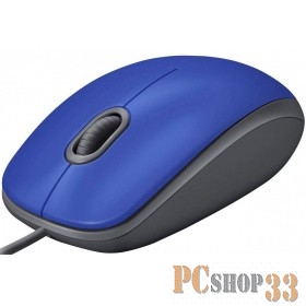 Оптическая мышь Logitech M110 Silent 910-005488, 2кн.+скр., сине-черный (USB)