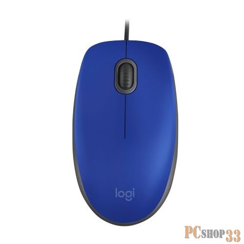 Оптическая мышь Logitech M110 Silent 910-005488, 2кн.+скр., сине-черный (USB)