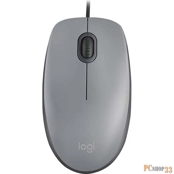 Оптическая мышь Logitech M110 Silent 910-005490, 2кн.+скр., серо-черный (USB)