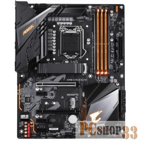 Мат. плата Socket1151 GIGABYTE Z390 AORUS ELITE (iZ390, 4xDDR4, M.2, SATA III, RAID, PCI-E, HDMI, 1Гбит LAN, USB3.1, ATX)