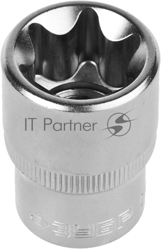 Головка торцовая МАСТЕР 1/2 Зубр , Cr-V, E-TORX, хроматированное покрытие, E20 27719-20