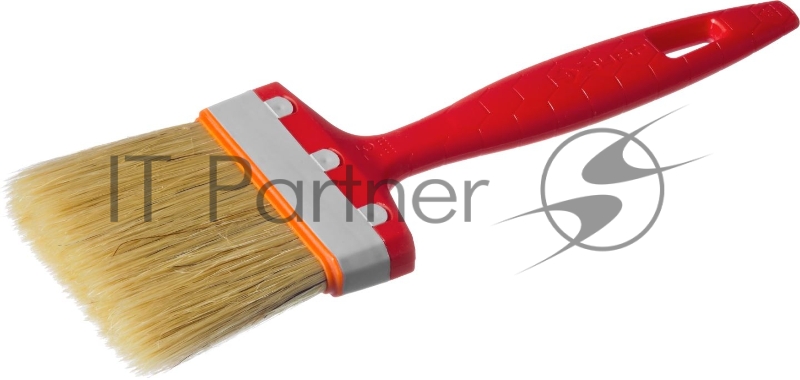 Кисть плоская СТАНДАРТ УНИВЕРСАЛ Зубр , для всех видов ЛКМ, пластмассовая ручка, 3/75мм 01015-075