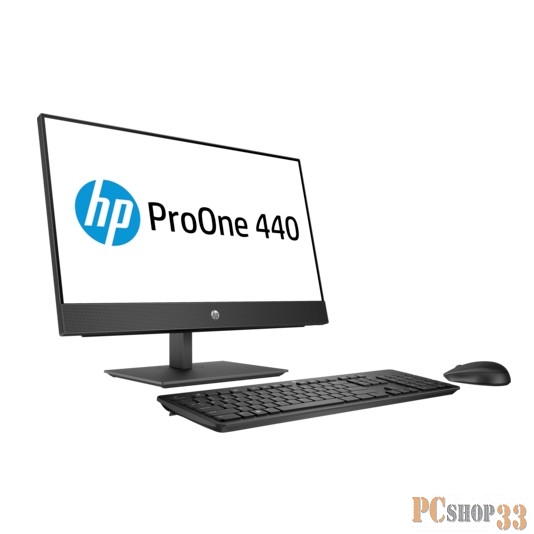 Моноблок HP ProOne 440 G4 4NT86EA (Core i5 8500T-2.10ГГц, 8ГБ, 1ТБ, UHDG, DVDRW, LAN, WiFi, BT, WebCam, 23.8 1920x1080, W10 Pro) + клавиатура + мышь