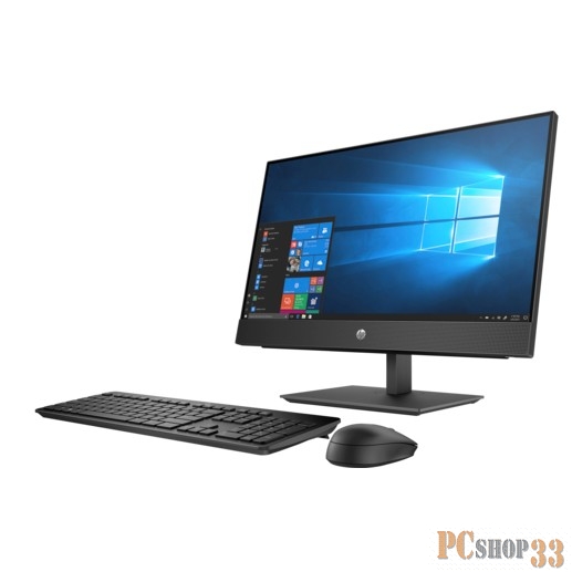 Моноблок HP ProOne 440 G4 4NT86EA (Core i5 8500T-2.10ГГц, 8ГБ, 1ТБ, UHDG, DVDRW, LAN, WiFi, BT, WebCam, 23.8 1920x1080, W10 Pro) + клавиатура + мышь