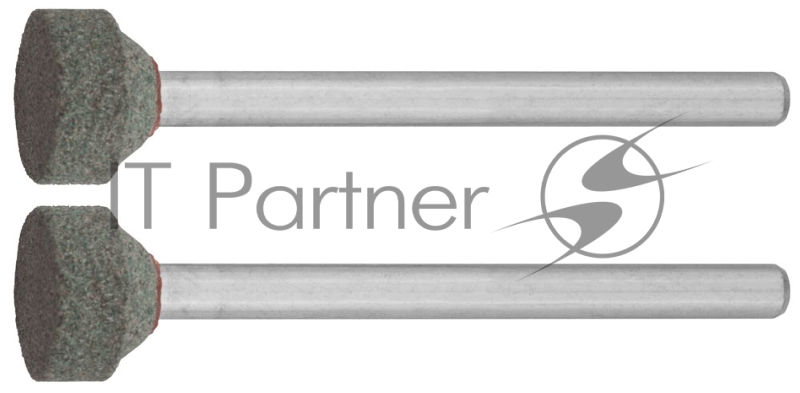 Круг абразивный шлифовальный из карбида кремния на шпильке Зубр , P 120, d 10,0x3,2мм, L 45мм, 2шт 35915