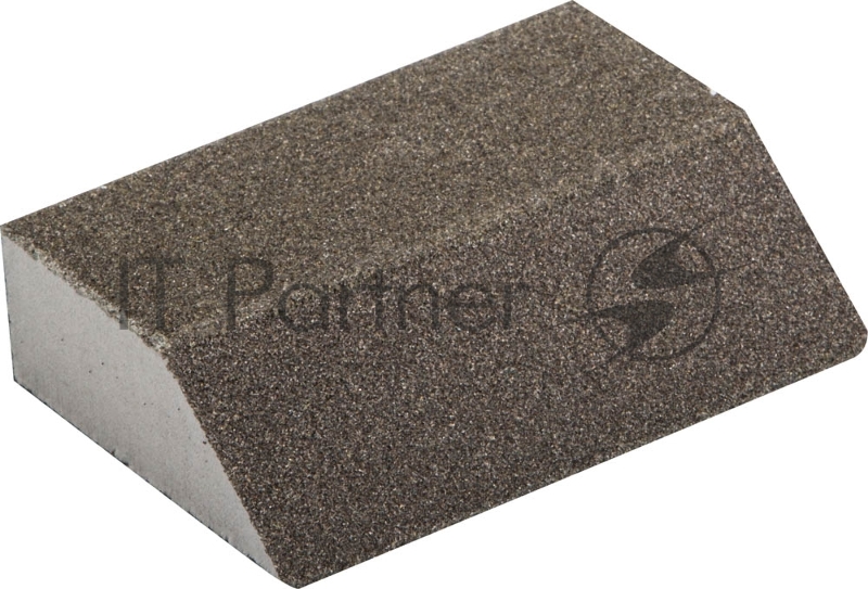 Губка шлифовальная МАСТЕР Зубр четырехсторонняя угловая, средняя жесткость, Р80, 100x68x42x26мм 35613-080