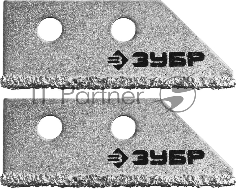 Лезвия ЭКСПЕРТ Зубр сменные с карбидным напылением для скребка 33417, 2шт 33417-S2