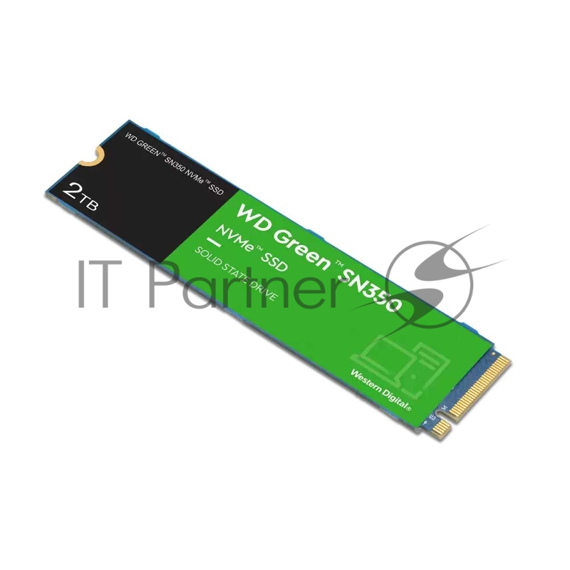 Твердотельный накопитель SSD WD Green SN350 NVMe WDS200T3G0C 2ТБ M2.2280 (QLC)