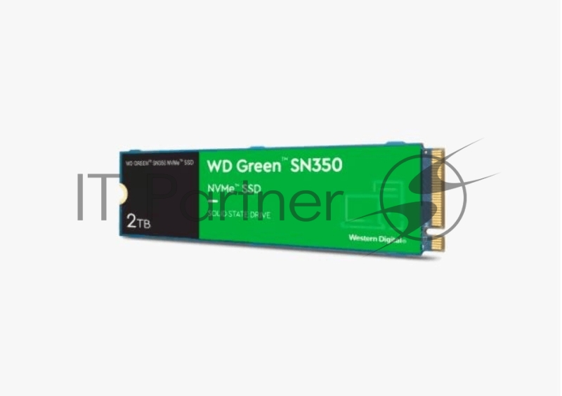 Твердотельный накопитель SSD WD Green SN350 NVMe WDS200T3G0C 2ТБ M2.2280 (QLC)