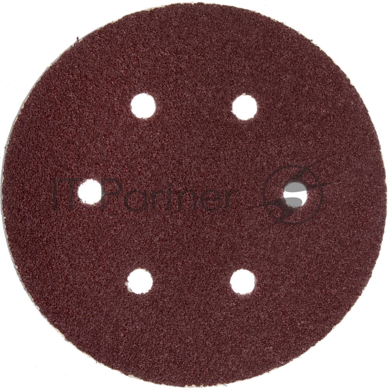 Круг шлифовальный ЗУБР 35566-150-080 МАСТЕР велкро 6отверстий P80 150мм 5шт.