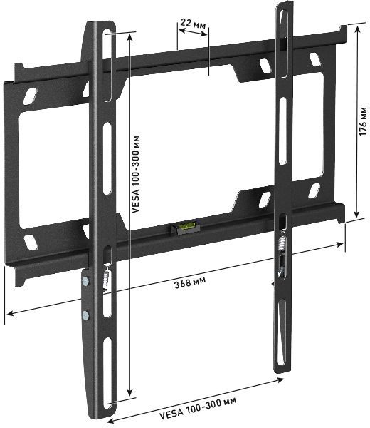 Кронштейн HOLDER LCD-F3616-B черный