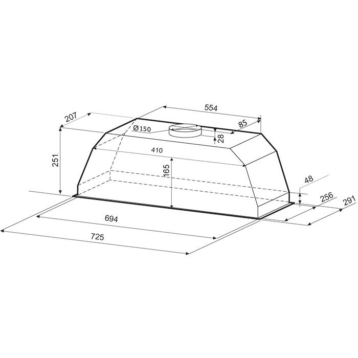 Вытяжка Krona Ameli 900 S белый
