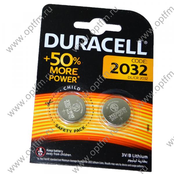 Элемент питания литиевый Duracell CR2032 (блистер/2шт)