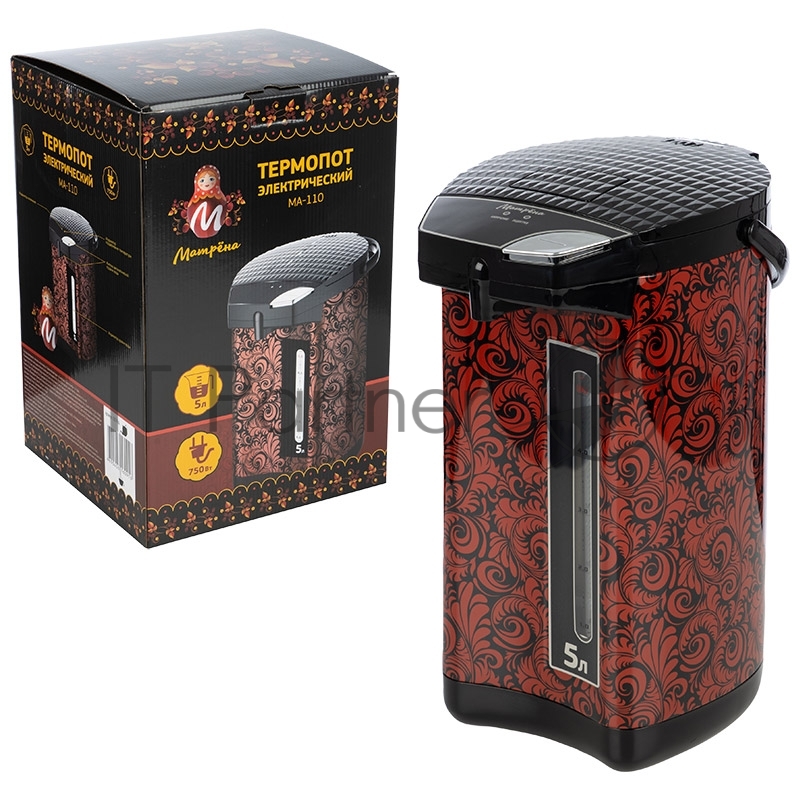 Термопот МАТРЕНА МА-110 (5 л, 750Вт, насос) с рисунком