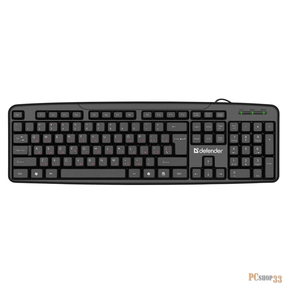 Клавиатура USB DEFENDER ASTRA HB-588 RU 45588