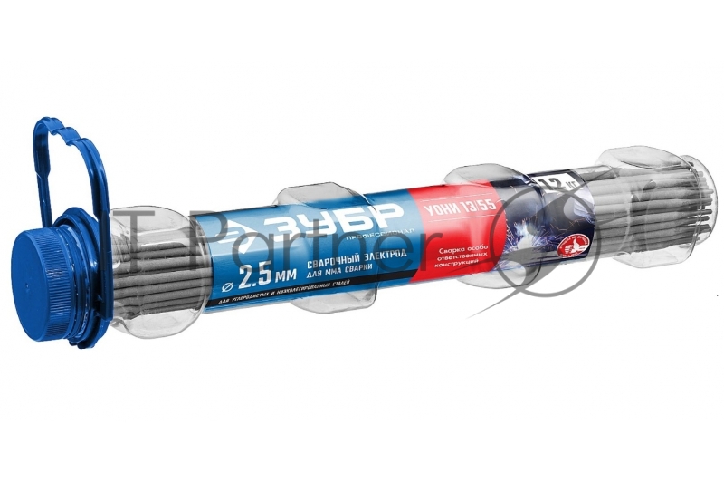 Профессионал электрод ЗУБР сварочный УОНИ 13/55 с основным покрытием, d 2.5 х 350 мм, 40021-2.5