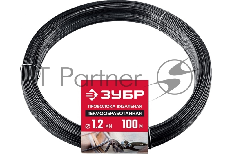 Проволока вязальная термообработанная ЗУБР , 1.2 мм х 100 м 305415-12