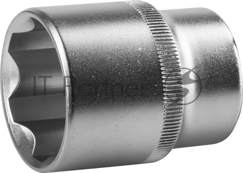 Торцовая головка Зубр МАСТЕР (1/2), Cr-V, SUPER LOCK, хроматированное покрытие, 27 мм 27725-27_z02