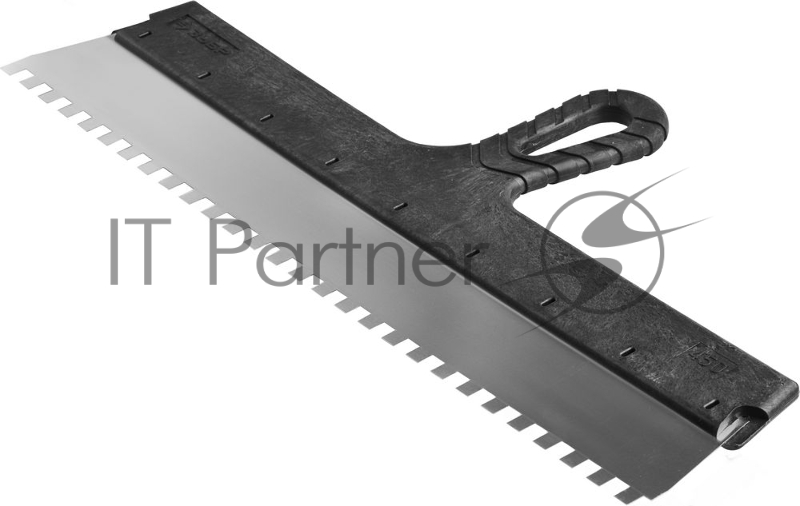 Шпатель Зубр МАСТЕР ФАСАДНЫЙ, нержавеющее полотно, 450мм, зуб 8x8мм 10078-45-08