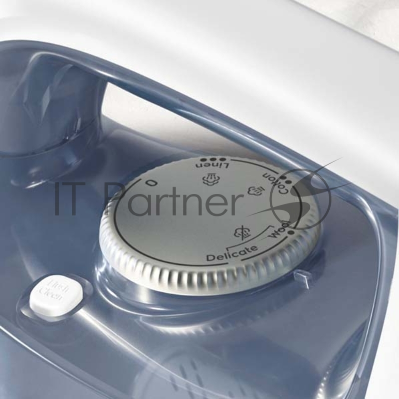 Утюг Electrolux E7SI1-4WB, Цвет - бело-синий, подошва Glissium 180, мощность 2.300 Вт, 3-полосное автоматическое выключение Saftey, steamshot 210g/shot, переменный пар 0-35g/min, резервуар для воды 370 мл, индикатор горячей подошвы, длина шнура 2 м,