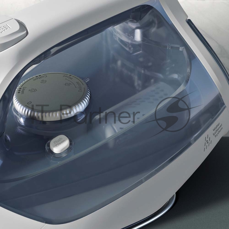 Утюг Electrolux E7SI1-4WB, Цвет - бело-синий, подошва Glissium 180, мощность 2.300 Вт, 3-полосное автоматическое выключение Saftey, steamshot 210g/shot, переменный пар 0-35g/min, резервуар для воды 370 мл, индикатор горячей подошвы, длина шнура 2 м,