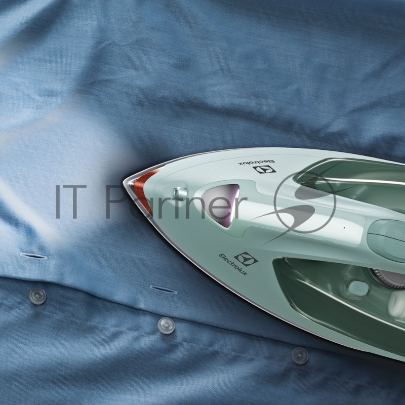 Утюг Electrolux E7SI1-6LG, Цвет -Зеленый, Материал подошвы SKI500, мощность - 2300 Вт, 3-полосное автоматическое отключение Saftey, паровой удар 220 г ,Постоянная подача пара 0-35 г / мин, регулируемый пар, бак для воды 370 мл, индикатор горячей под