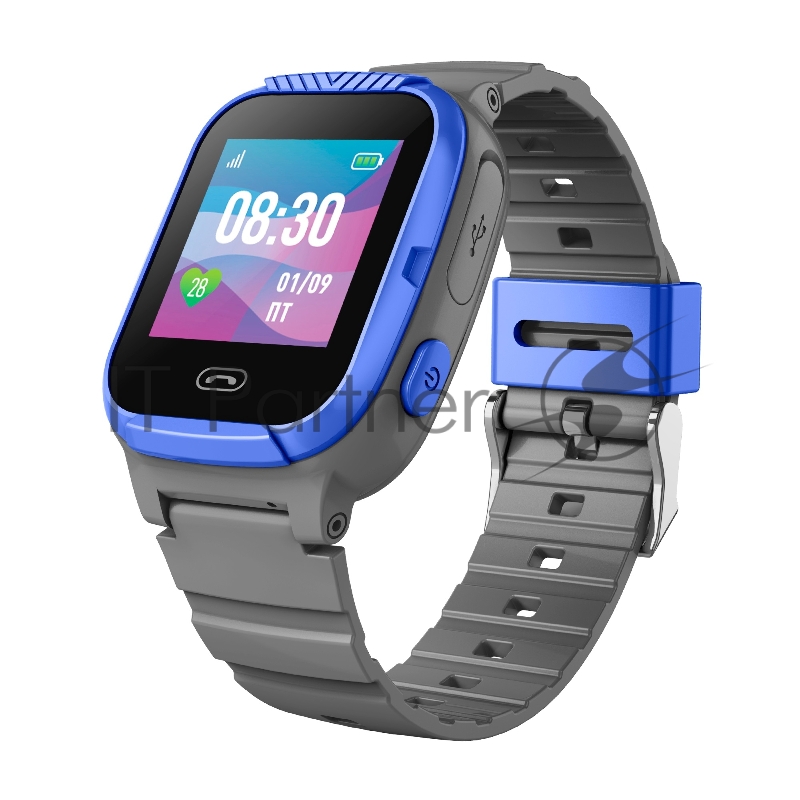 Наручный смарт-браслет JET KID TINY серый+синий