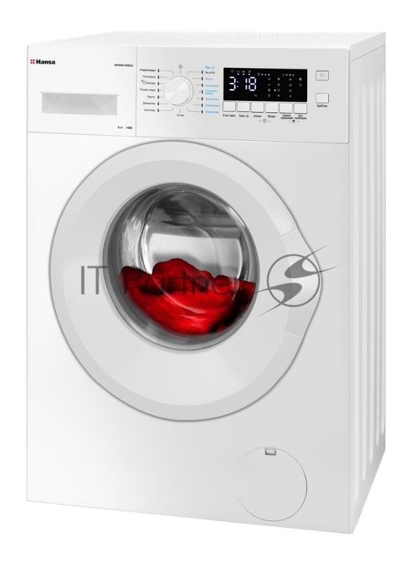 Стиральная машина Hansa WHN610SD2 белая, узкая 40см, максимальная загрузка 6 кг, скорость отжима 1000 оборотов, 15 программ, LED дисплей, технология насыщенного пара (SteamGuard), звуковая индикация, пауза, защита от детей, класс энергопотребления –