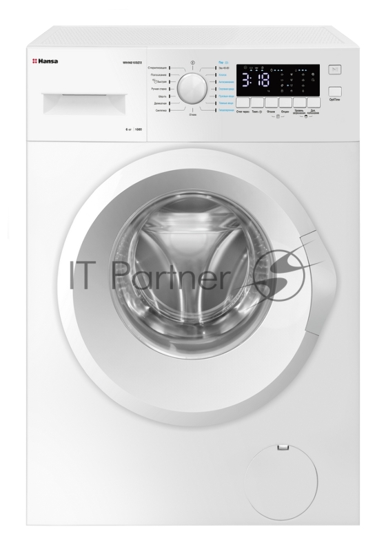 Стиральная машина Hansa WHN610SD2 белая, узкая 40см, максимальная загрузка 6 кг, скорость отжима 1000 оборотов, 15 программ, LED дисплей, технология насыщенного пара (SteamGuard), звуковая индикация, пауза, защита от детей, класс энергопотребления –