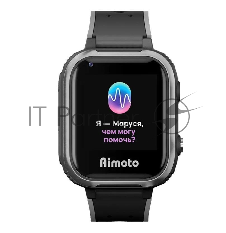 Детские умные часы AIMOTO IQ 4G с голосовым помощником Маруся (черные)