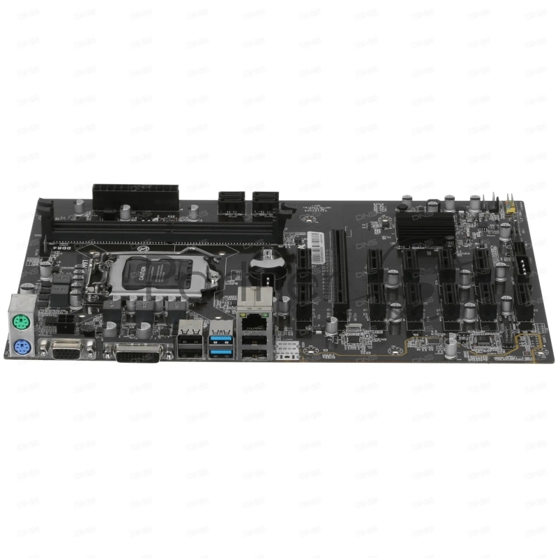 Материнская плата AFOX AFB250-BTC12EX RTL, Intel B250 LGA1151, BTC Version, Dual Channel DDR4,10/100M onbaord Micro-ATX