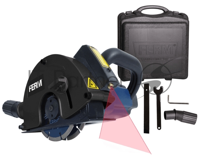 Штроборез FERM WSM1009 1700Вт- 125мм, лазерная направляющая, кейс