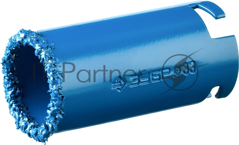 Кольцевая коронка ЗУБР c карбид-вольфрамовым нанесением, 33 мм, высота 55 мм 33350-33_z01