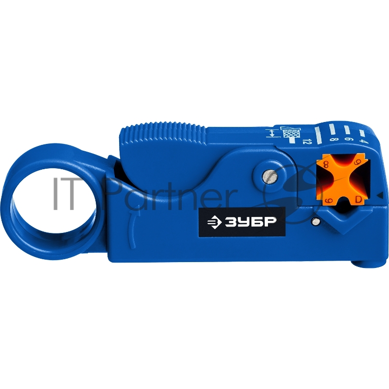 Стриппер Зубр COAX-3 коаксиальных кабелей, RG58/RG59/RG6, Профессионал 22657