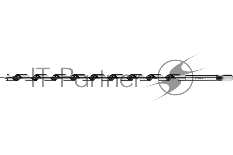 Сверло по дереву Зубр , спираль Левиса, HEX хвостовик, Профессионал d=8х450мм 2948-450-8_z02