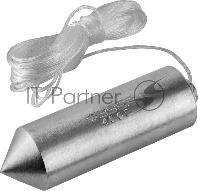 Отвес МАСТЕР Зубр строительный со шнуром, в пластиковом контейнере, 600 г 0636-600_z01