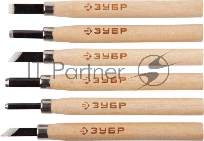 Резцы ЭКСПЕРТ Зубр фигурные профессиональные, 6шт 18375-H6