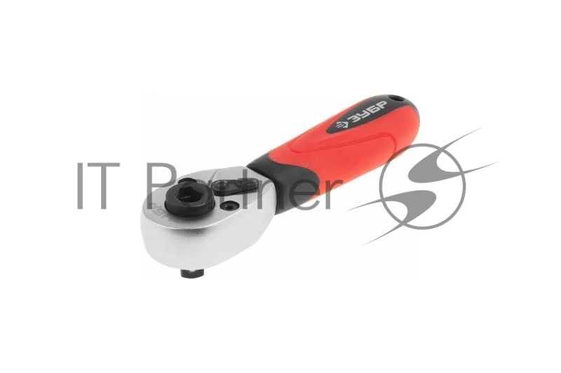 Наборы Трещотка ЗУБР МАСТЕР для торцовых головок и бит (1/4), Cr-V, 72 зубца, хроматированное покрытие 27735-1/4