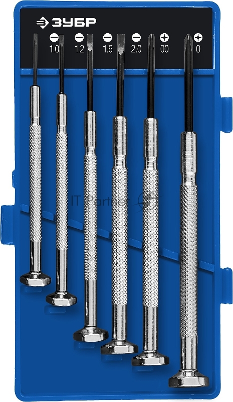 Набор часовых отверток ЧАСОВЩИК 6 предм., ЗУБР